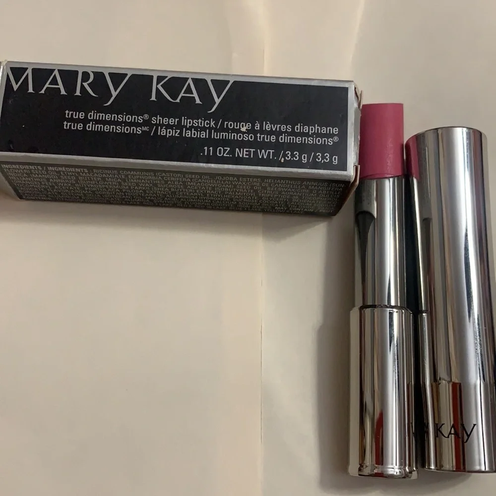 NEW MARY KAY POSH PINK LIPSTICK #5M13. TRUE DIMENSIONS SHEER LIPSTICK New in box